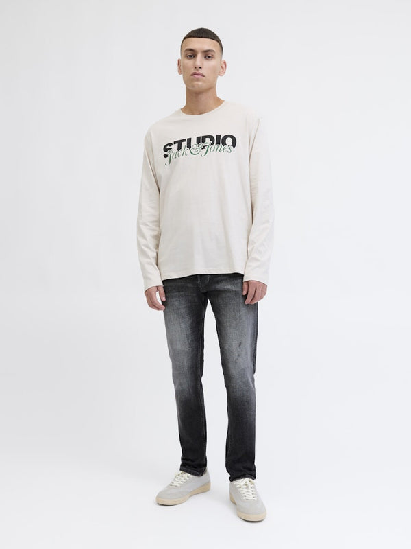 Jack & Jones JJIGlenn 335 Slim Fit Black Jeans | Men’s Denim Ireland
