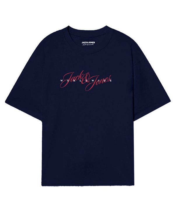 Jack & Jones JORINWOOD Men’s Crew Neck Cotton T-Shirt – Borderland Muff