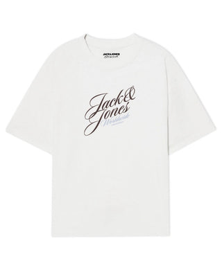Buy bright-white Jack &amp; Jones JORINWOOD Men’s Crew Neck Cotton T-Shirt – Borderland Muff