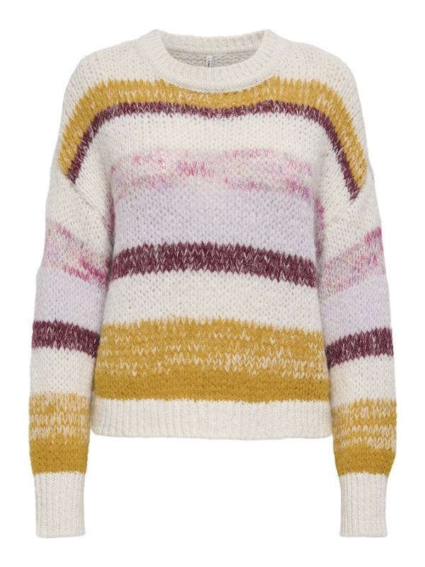 ONLY Alyssa Life Stripe Knit Jumper | Women’s Pullover Ireland