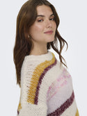 ONLY Alyssa Life Stripe Knit Jumper | Women’s Pullover Ireland