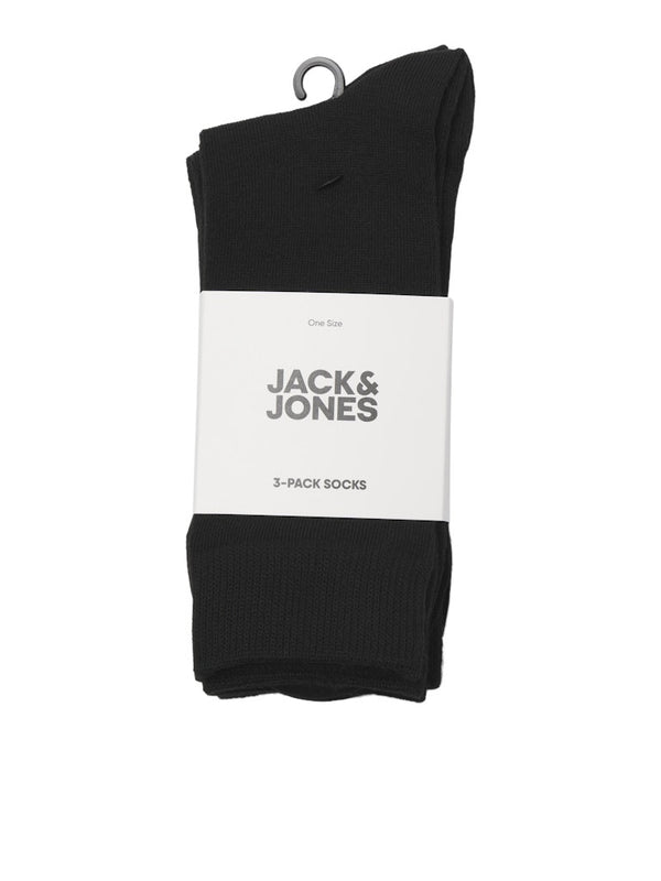 Jack & Jones Black Socks 3-Pack | Men’s Everyday Socks