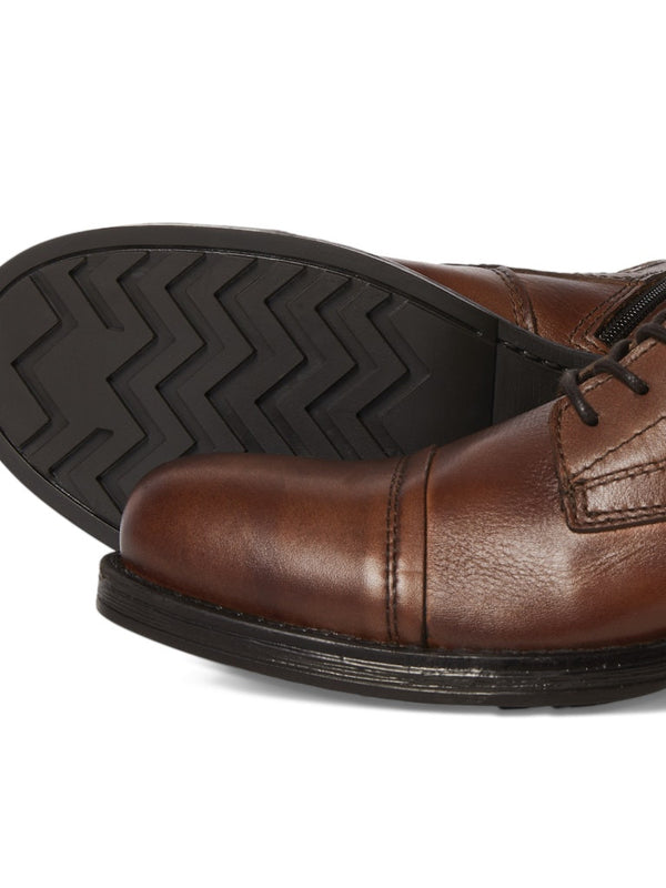 Jack & Jones JFWShaun Leather Boot | Cognac Men’s Boots Ireland