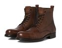 Jack & Jones JFWShaun Leather Boot | Cognac Men’s Boots Ireland