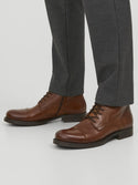 Jack & Jones JFWShaun Leather Boot | Cognac Men’s Boots Ireland