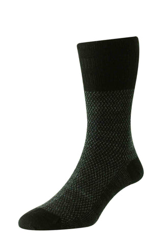 HJ Hall HJ972 Jacquard Wool Softop® Socks | Non-Elastic Men’s