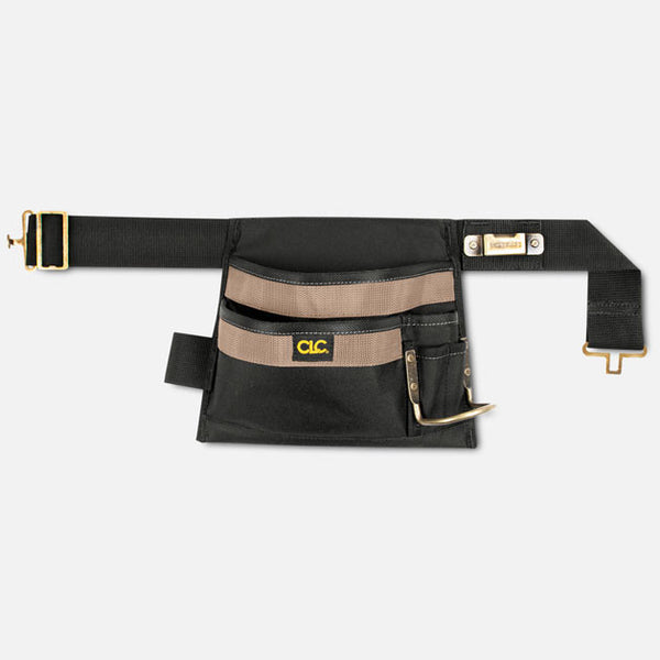 CLC Single-Side Tool Belt – 5-Pocket Work Belt with Hammer Loop