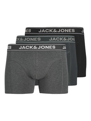 Jack & Jones JACBLACK 3-Pack Men’s Trunks – Organic Cotton Underwear
