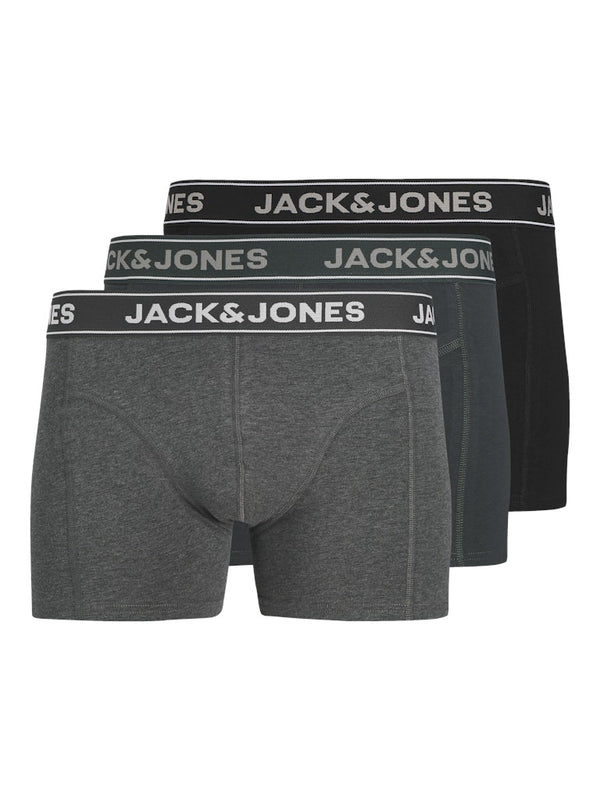 Jack & Jones JACBLACK 3-Pack Men’s Trunks – Organic Cotton Underwear