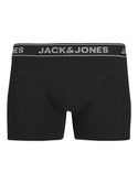 Jack & Jones JACBLACK 3-Pack Men’s Trunks – Organic Cotton Underwear