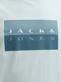 Jack & Jones JCOFUSION Men’s Dots Print T-Shirt – Blue & Taupe - Borderland Muff