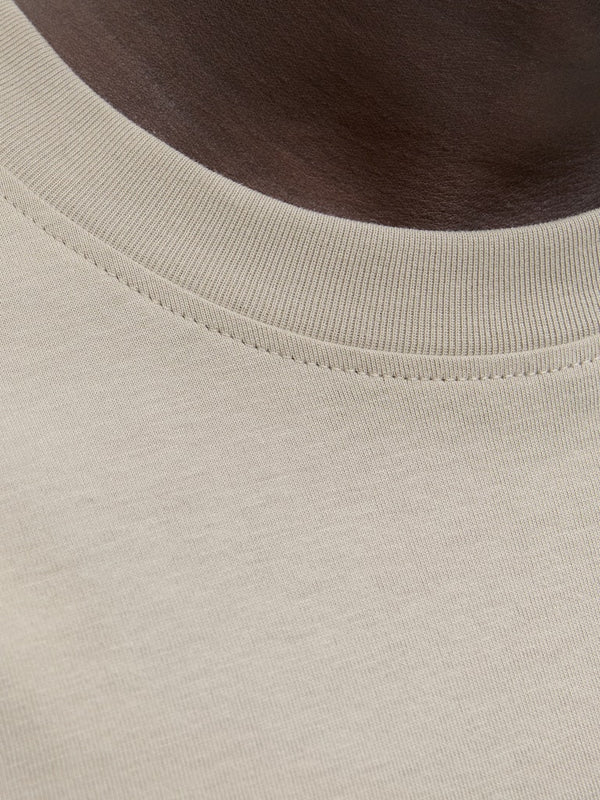 Jack & Jones JCOFUSION Men’s Dots Print T-Shirt – Blue & Taupe - Borderland Muff