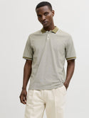 Jack & Jones Mens Blualves Regular Fit Short Sleeve Polo - Borderland Muff