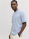 Jack & Jones Mens Blualves Regular Fit Short Sleeve Polo - Borderland Muff