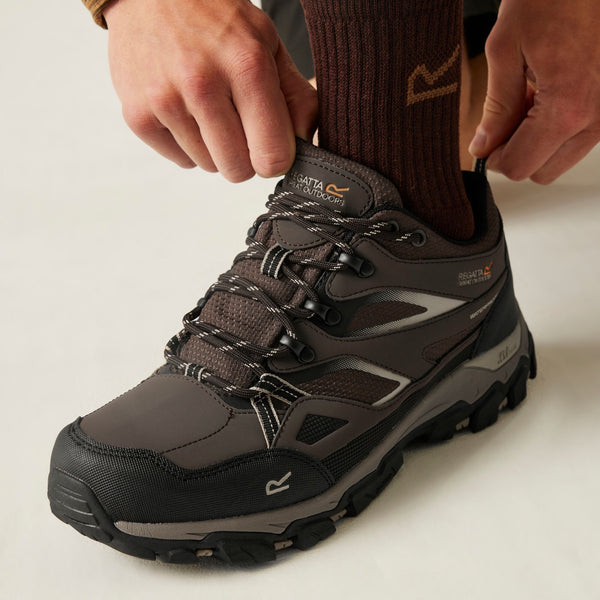 Regatta Men’s Holcombe III Low Waterproof Walking Shoes - Borderland Muff