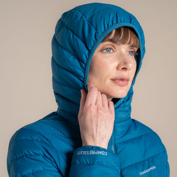 Craghoppers Women’s Compresslite IX Hooded Insulating Jacket - Borderland Muff