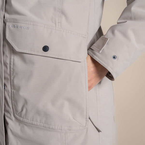 Craghoppers Women’s Rosalind II Waterproof Insulated Jacket - Borderland Muff