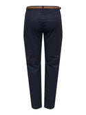 JDY Chicago Women’s Belted Chino Trousers - Borderland Muff