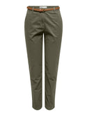JDY Chicago Women’s Belted Chino Trousers - Borderland Muff