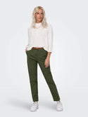 JDY Chicago Women’s Belted Chino Trousers - Borderland Muff
