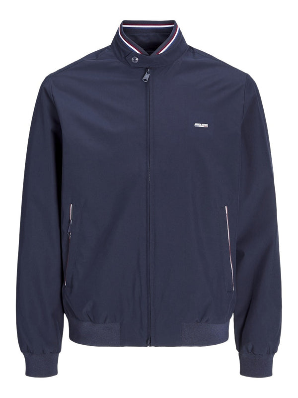 Jack & Jones Brad Bomber Jacket | Lightweight Men’s Bomber – Navy - Borderland Muff