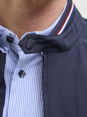 Jack & Jones Brad Bomber Jacket | Lightweight Men’s Bomber – Navy - Borderland Muff
