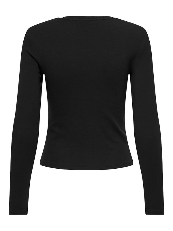 ONLY Riley Long Sleeve Tight Fit Top | Women’s Organic Cotton - Borderland Muff
