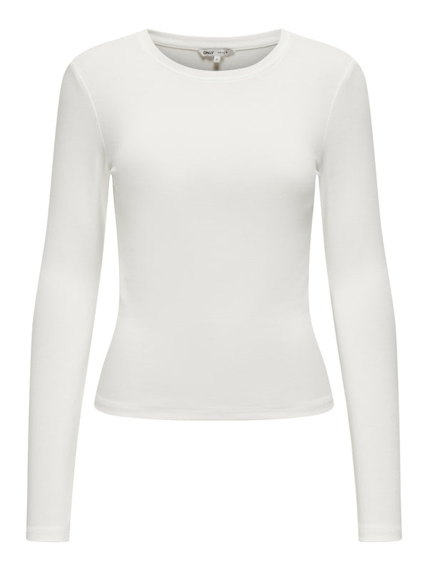 ONLY Riley Long Sleeve Tight Fit Top | Women’s Organic Cotton - Borderland Muff