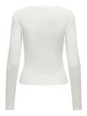 ONLY Riley Long Sleeve Tight Fit Top | Women’s Organic Cotton - Borderland Muff