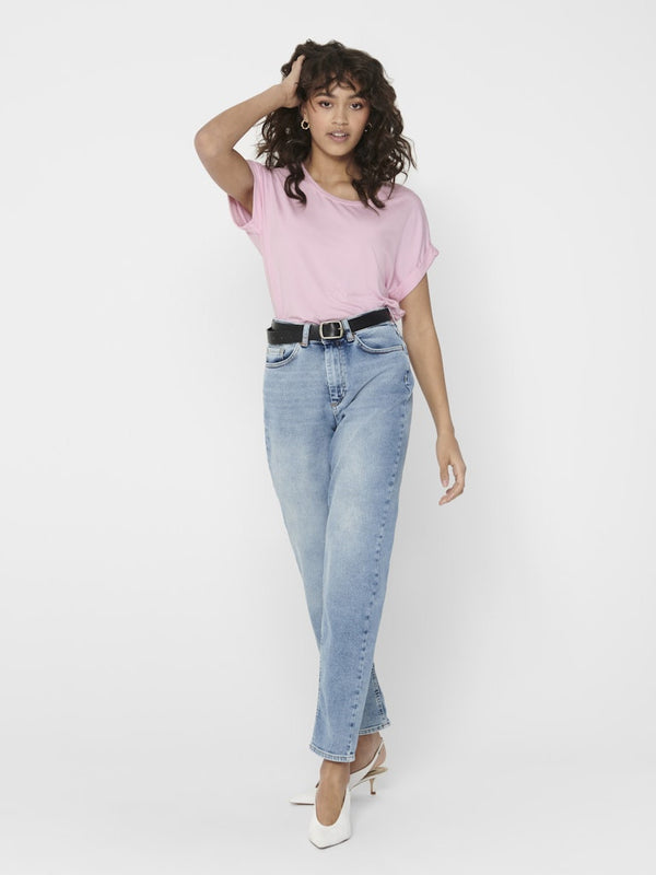 ONLY Moster Short Sleeve Top | Women’s Regular Fit O-Neck - Borderland Muff