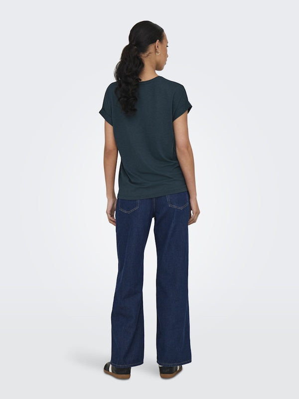 ONLY Moster Short Sleeve Top | Women’s Regular Fit O-Neck - Borderland Muff