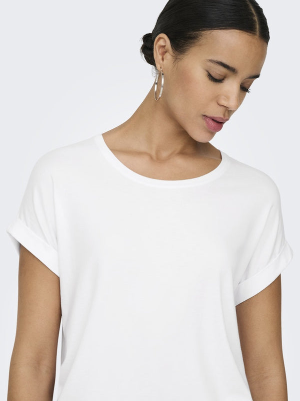 ONLY Moster Short Sleeve Top | Women’s Regular Fit O-Neck - Borderland Muff