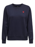 JDY Paris Embellished Sweatshirt | Women’s Round Neck - Borderland Muff