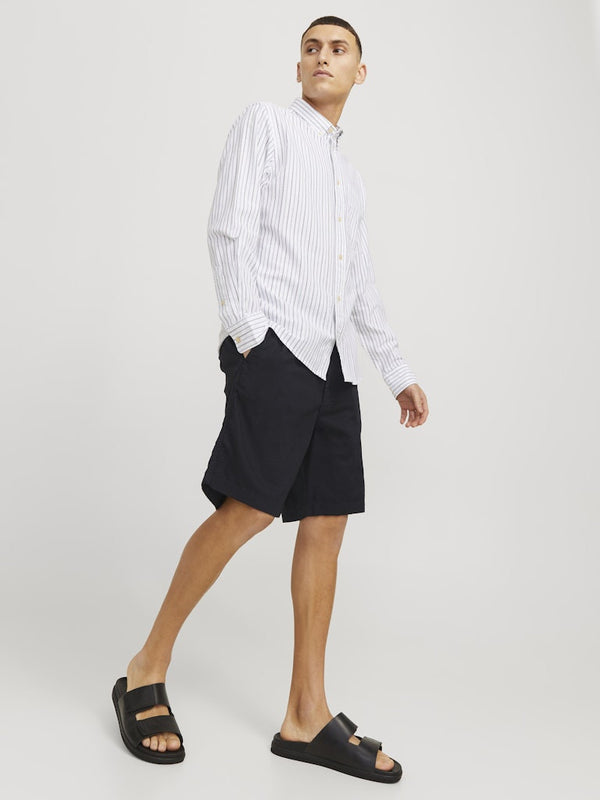Jack & Jones Jaiden Relaxed Fit Chino Shorts – Black - Borderland Muff