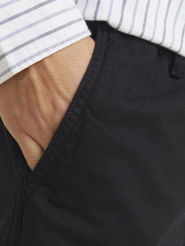 Jack & Jones Jaiden Relaxed Fit Chino Shorts – Black - Borderland Muff