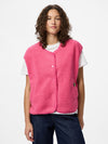 Pieces Katty Teddy Vest | Recycled Fleece Womens Gilet - Borderland Muff