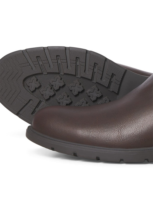 Jack & Jones Fenchurch PU Chelsea Boots Brown Stone | Men’s Smart Casual Boots - Borderland Muff