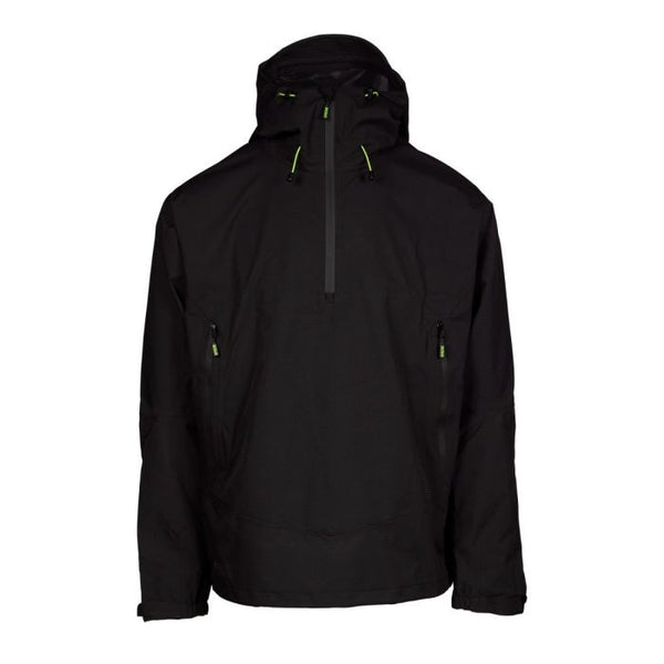 Apache White Rock 1/4 Zip Waterproof Rain Jacket 8000mm - Black - Borderland Muff