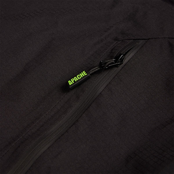 Apache White Rock 1/4 Zip Waterproof Rain Jacket 8000mm - Black - Borderland Muff