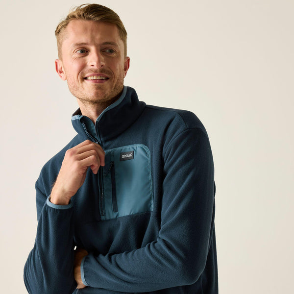 Regatta Frankie Men’s Half Zip Fleece | Warm Microfleece Ireland - Borderland Muff