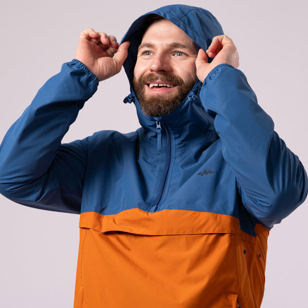 Mac in a Sac Mens Nomad Langed Packable Waterproof Jacket | Lightweight Pullover Rain Jacket Ireland - Borderland Muff