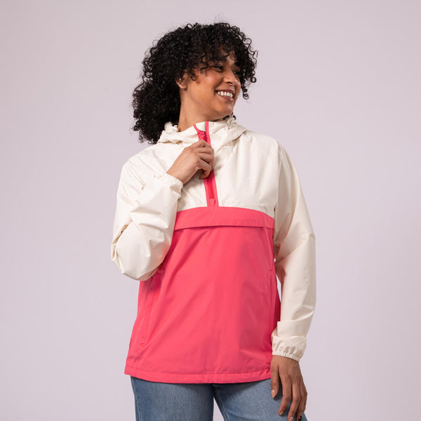 Mac in a Sac Womens Nomad Lined Packable Waterproof Jacket | Lightweight Pullover Rain Jacket Ireland - Borderland Muff