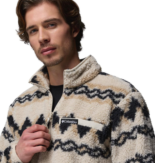 Columbia Mens Rugged Ridge High Pile Half Zip Fleece - Borderland Muff