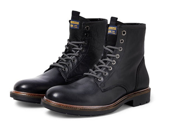 Jack & Jones Tanner Leather Boots Brandy Brown | Men’s Boots Ireland - Borderland Muff