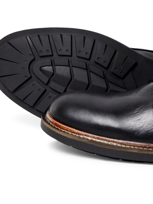 Jack & Jones Tanner Leather Boots Brandy Brown | Men’s Boots Ireland - Borderland Muff