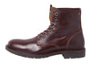 Jack & Jones Tanner Leather Boots Brandy Brown | Men’s Boots Ireland - Borderland Muff