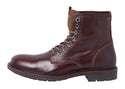 Jack & Jones Tanner Leather Boots Brandy Brown | Men’s Boots Ireland - Borderland Muff