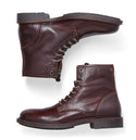 Jack & Jones Tanner Leather Boots Brandy Brown | Men’s Boots Ireland - Borderland Muff