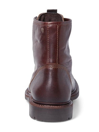 Jack & Jones Tanner Leather Boots Brandy Brown | Men’s Boots Ireland - Borderland Muff