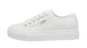 Only ONLNOOMI Platform Sneakers White | Women’s Trainers Ireland - Borderland Muff